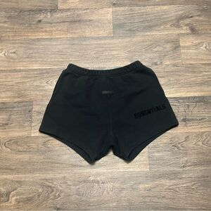 Fear of God Essentials Sweat Shorts Size Small Washed Black
